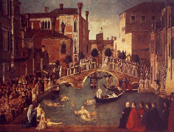 Gentile Bellini The Miracle of the True Cross near the San Lorenzo